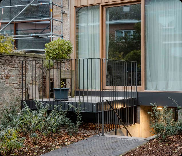 Maatwerk balustrade aan een woning